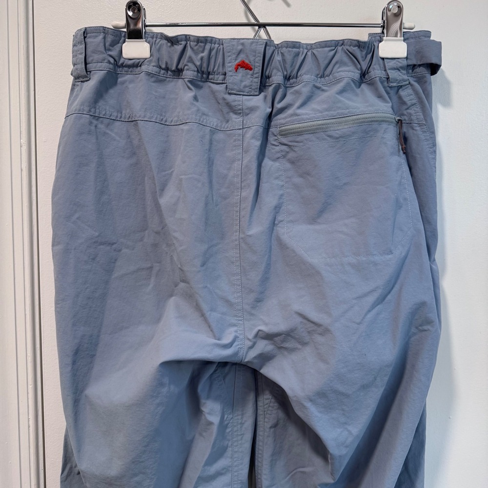 SIMMS Fishing Products Womens L Blue Lightweight Water Resistant Hiking Pants - Picture 8 of 10